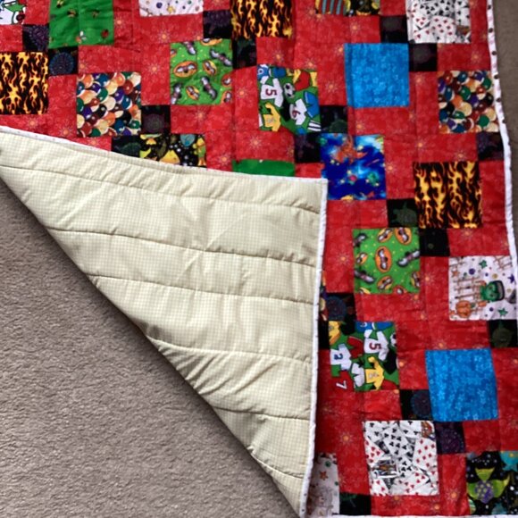 Handmade Baby Quilt Blanket Comforter Crib Size Changing Small Play Mat Cotton - Picture 5 of 7